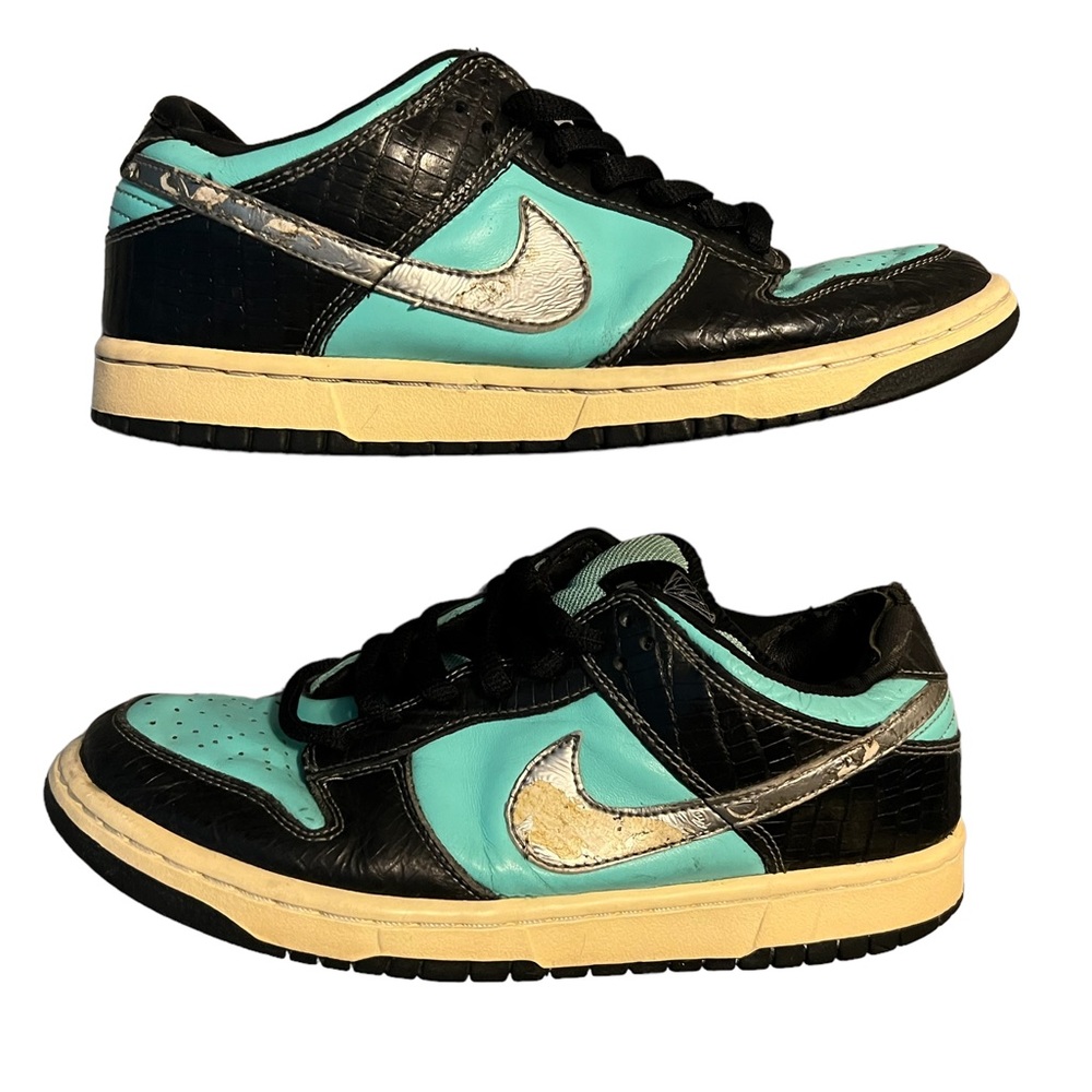 Nike SB Dunk Low Diamond Supply Tiffany Size 8.5 Rare Skateboard shoes sneakers